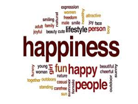 happiness - word cloud